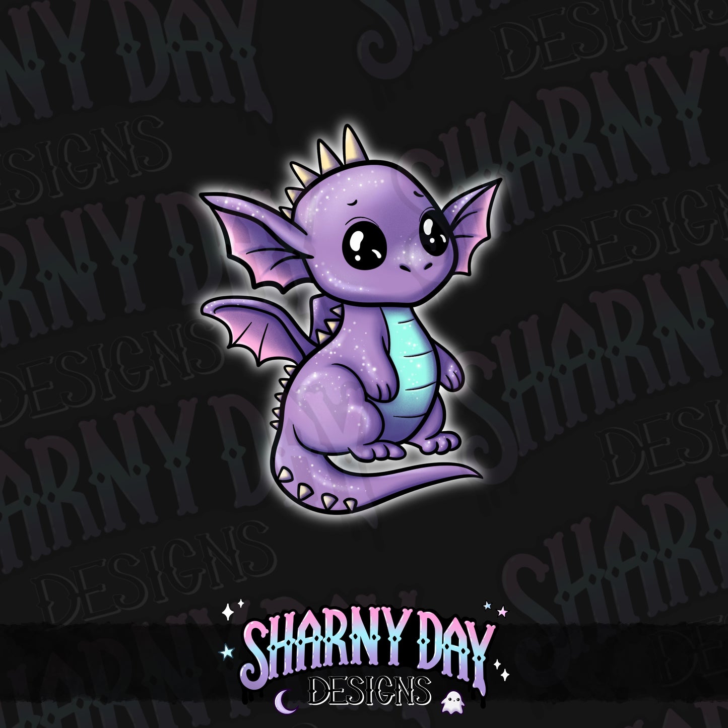 HEXTOBER - Kawaii Sparkle Dragon non-exclusive PNG