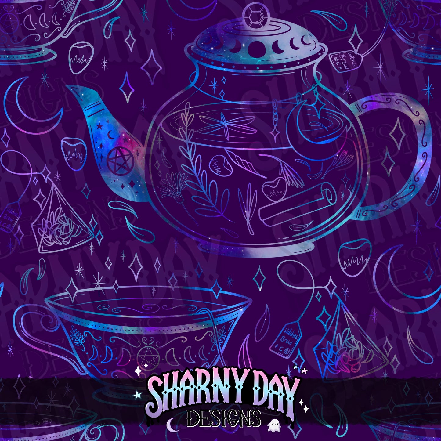 HEXTOBER - Witches Brew non-exclusive Seamless Pattern Design