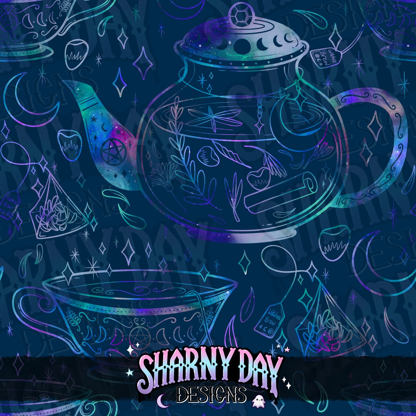 HEXTOBER - Witches Brew non-exclusive Seamless Pattern Design