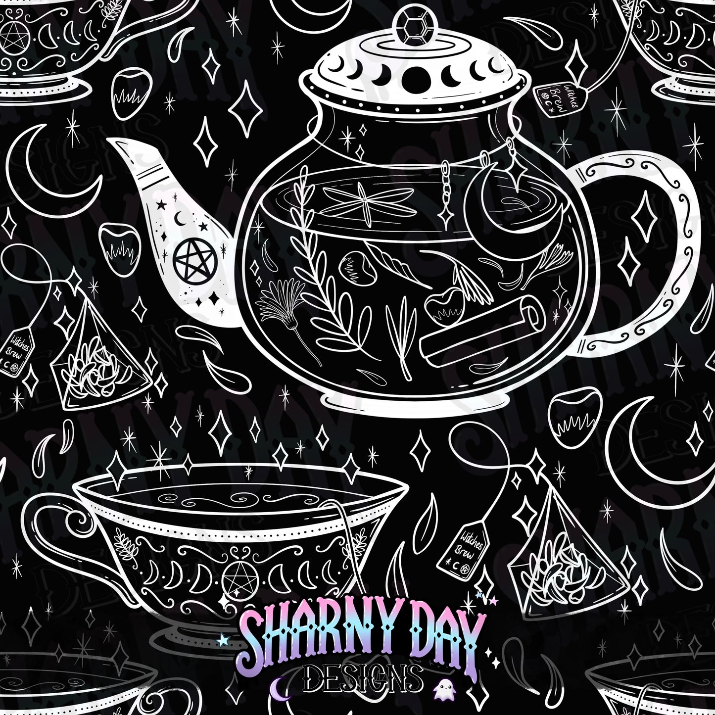 HEXTOBER - Witches Brew non-exclusive Seamless Pattern Design
