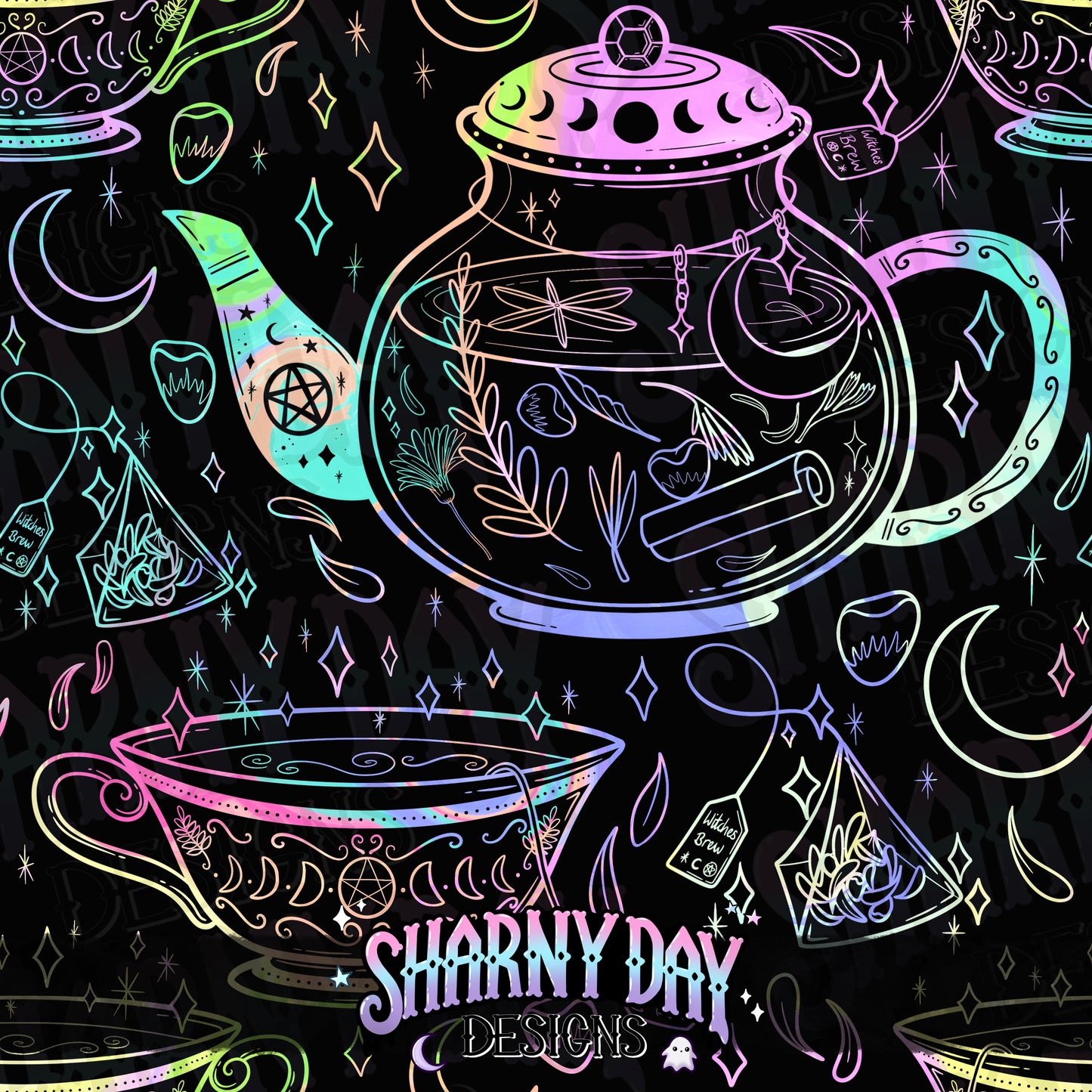 HEXTOBER - Witches Brew non-exclusive Seamless Pattern Design