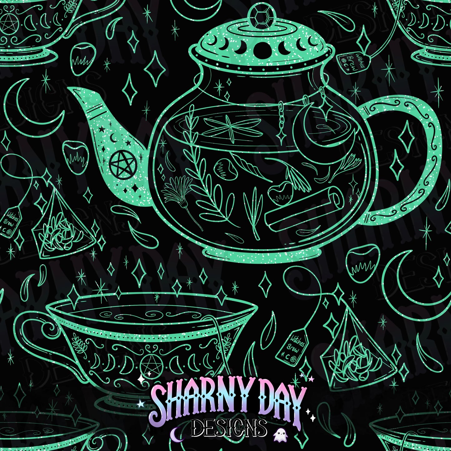 HEXTOBER - Witches Brew non-exclusive Seamless Pattern Design