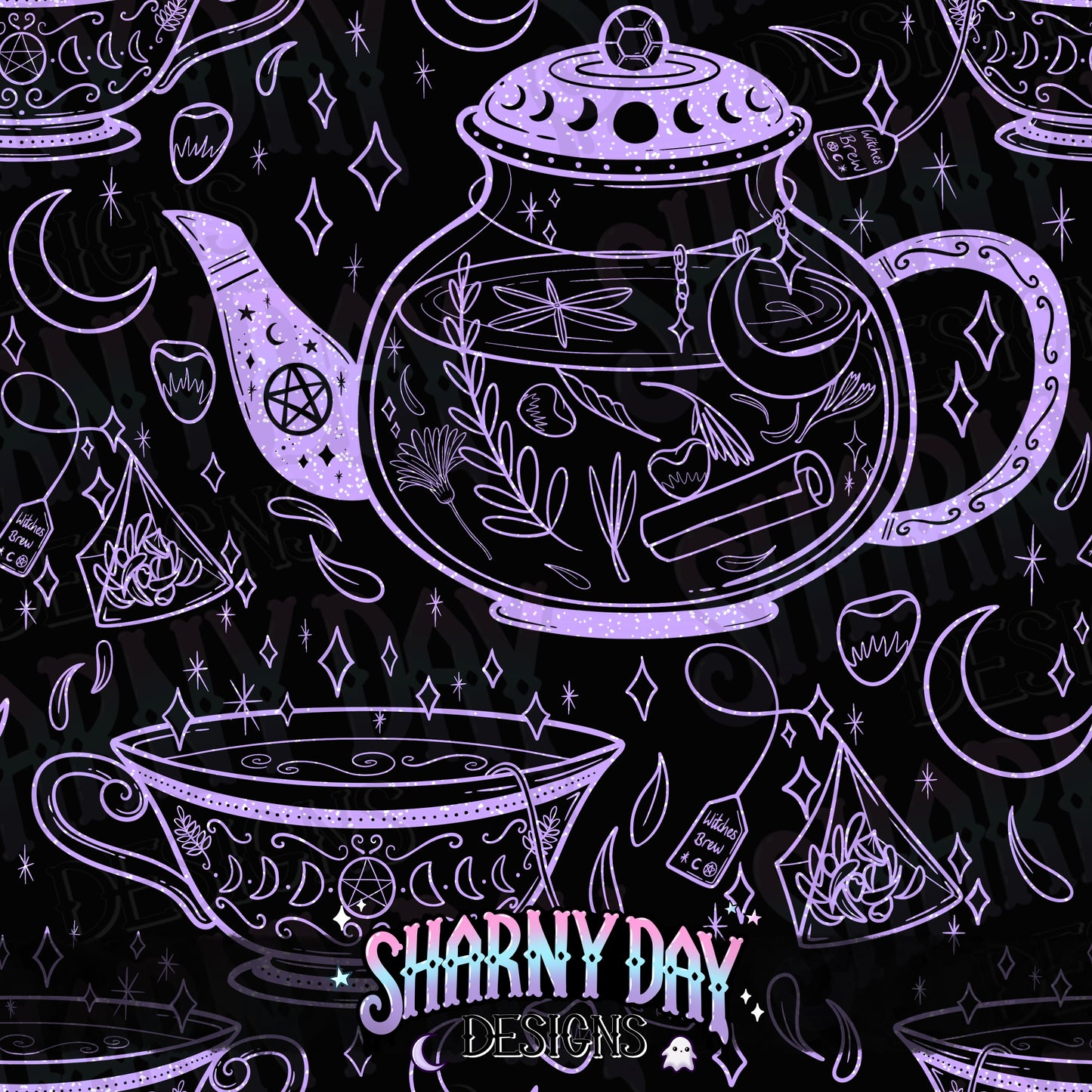 HEXTOBER - Witches Brew non-exclusive Seamless Pattern Design