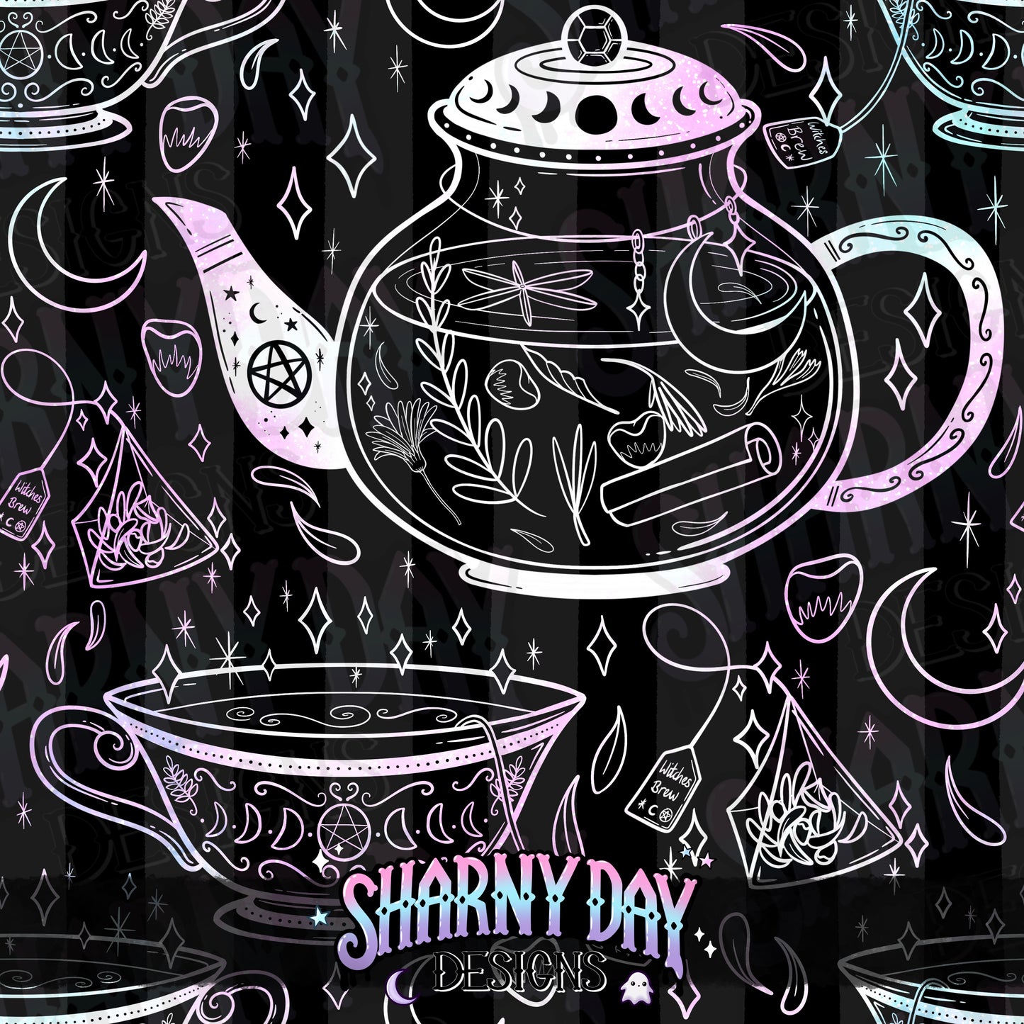 HEXTOBER - Witches Brew non-exclusive Seamless Pattern Design