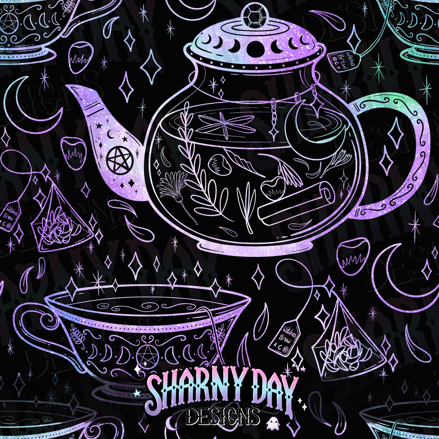 HEXTOBER - Witches Brew non-exclusive Seamless Pattern Design