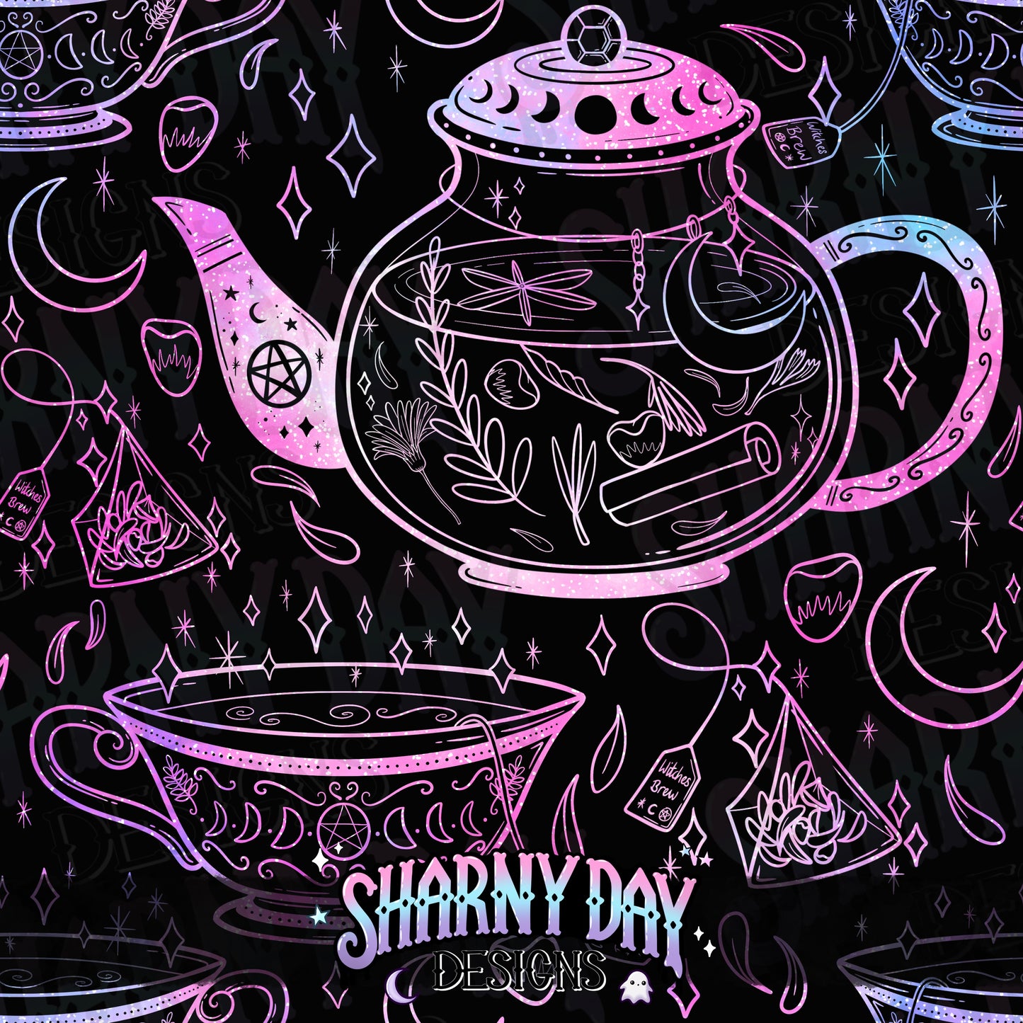 HEXTOBER - Witches Brew non-exclusive Seamless Pattern Design