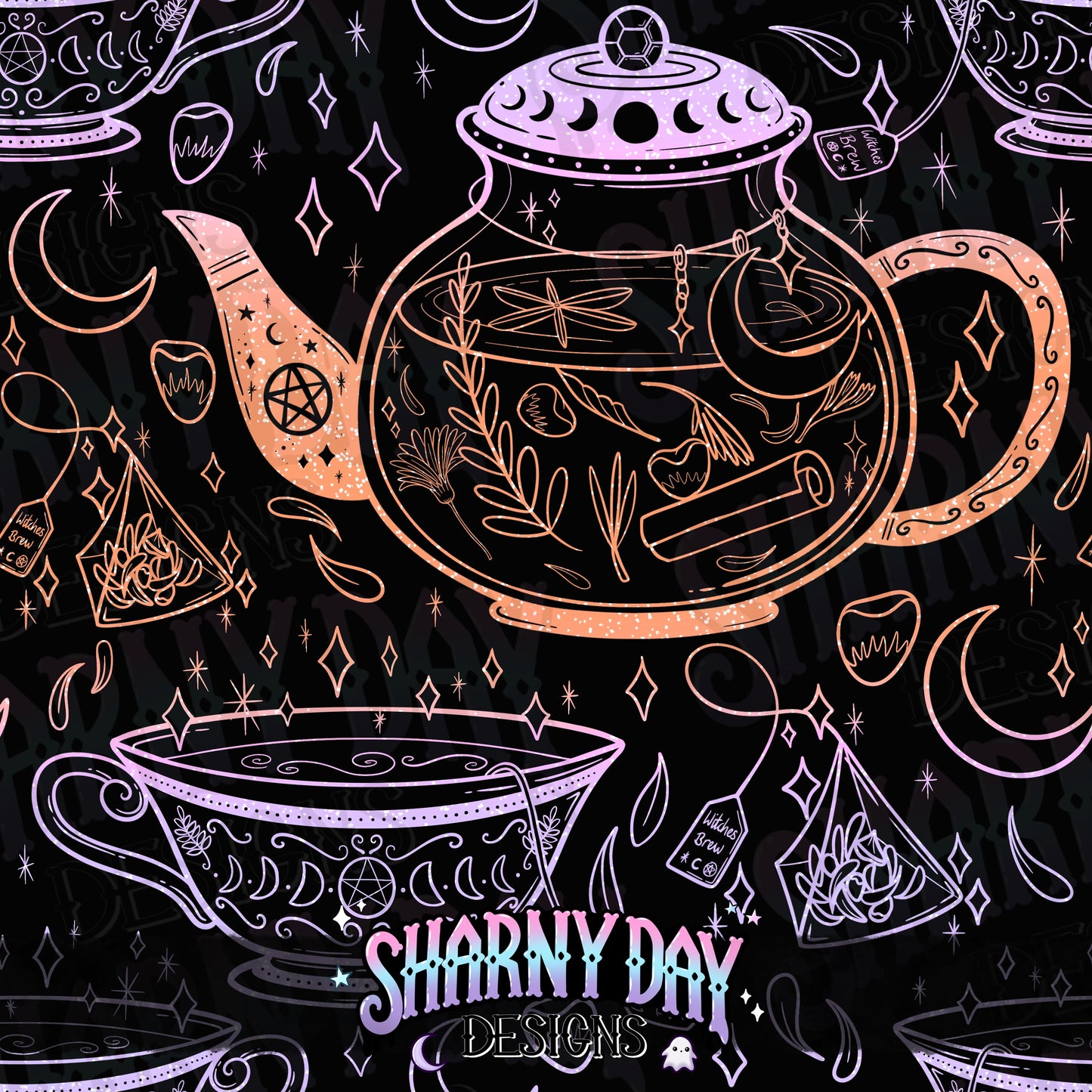 HEXTOBER - Witches Brew non-exclusive Seamless Pattern Design