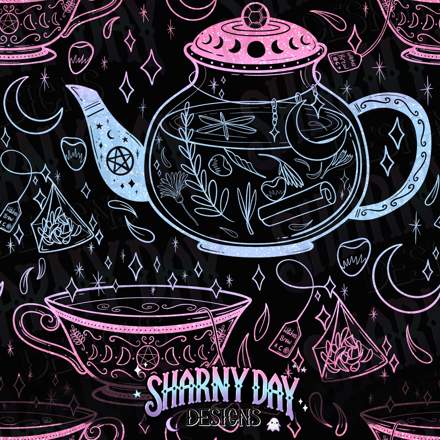 HEXTOBER - Witches Brew non-exclusive Seamless Pattern Design