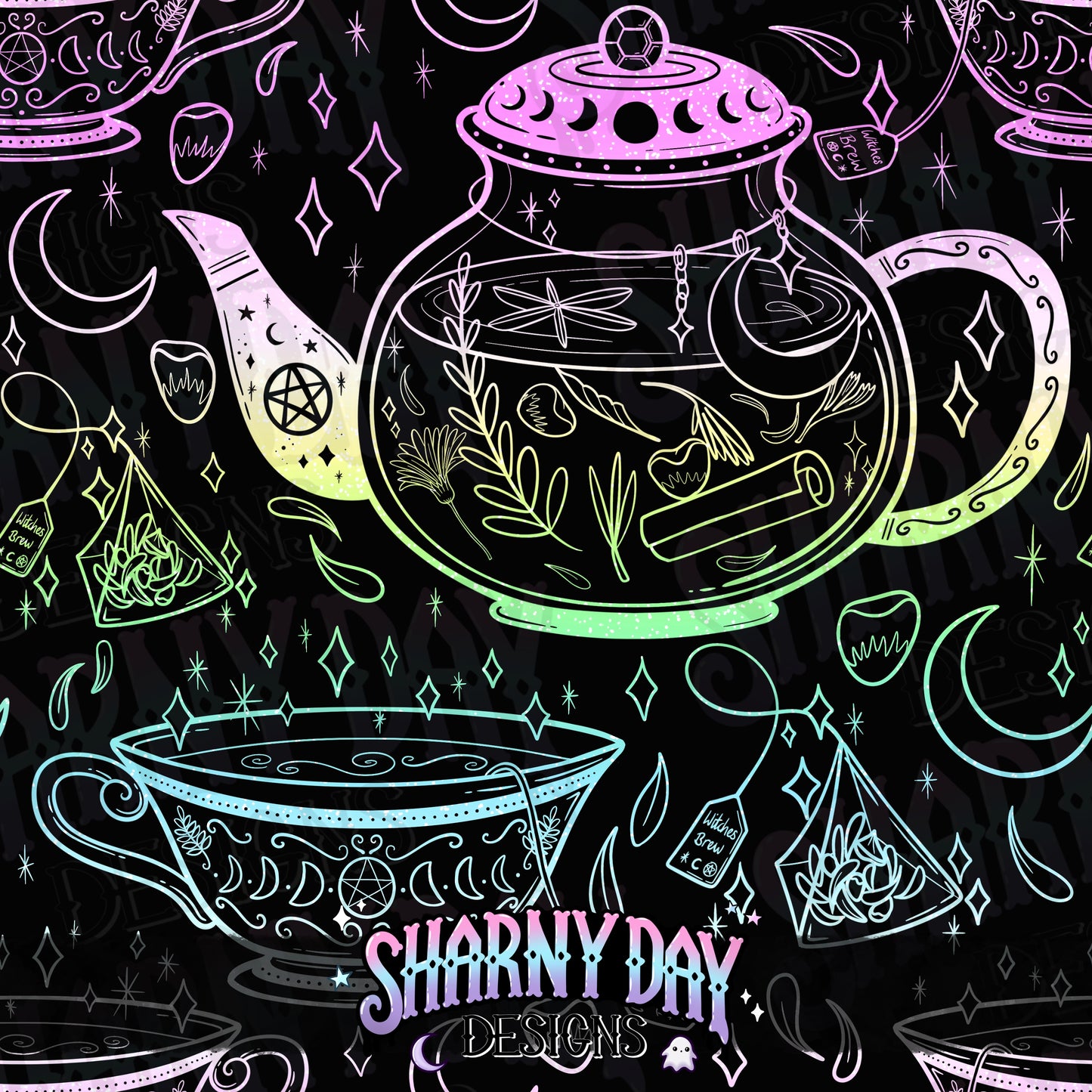 HEXTOBER - Witches Brew non-exclusive Seamless Pattern Design