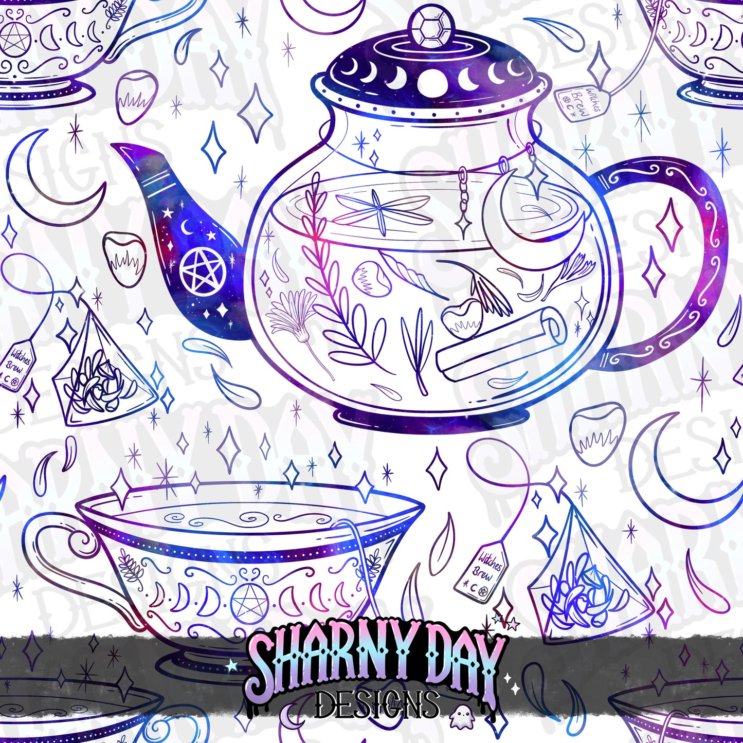 HEXTOBER - Witches Brew non-exclusive Seamless Pattern Design