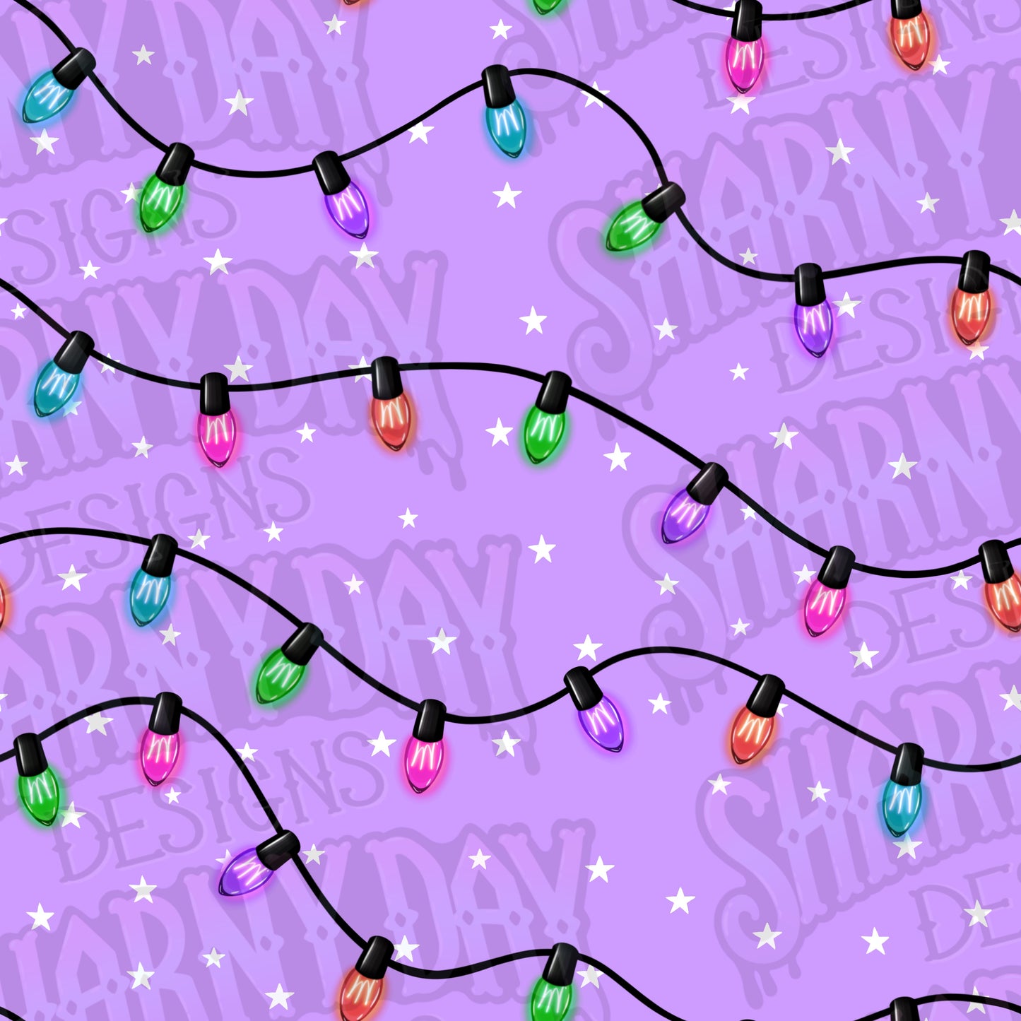 Festive Lights Co Ord non-exclusive Seamless Pattern Design