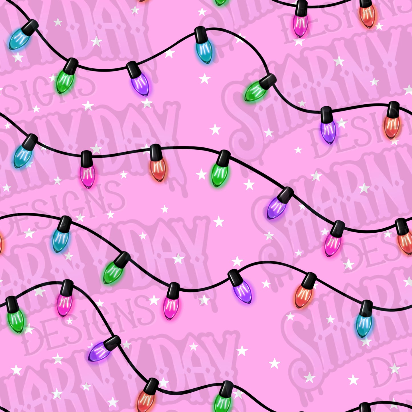 Festive Lights Co Ord non-exclusive Seamless Pattern Design