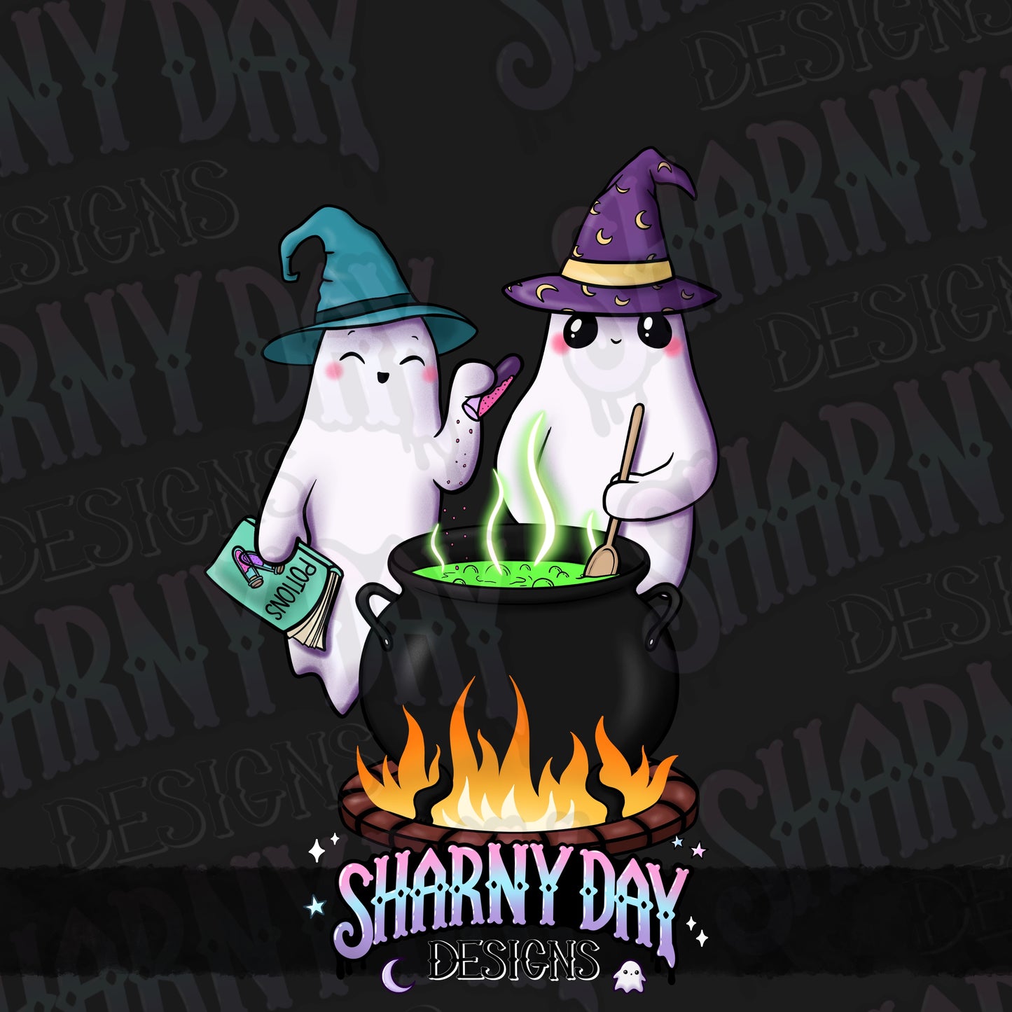 Witchy Ghosties non-exclusive PNG