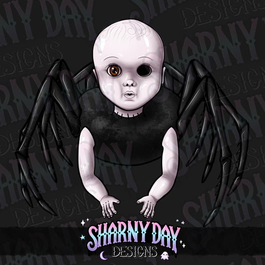 HEXTOBER - Creepy Spider Baby non-exclusive PNG