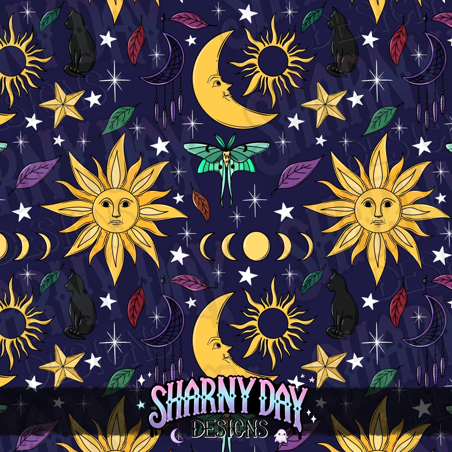 Colour Whimsy and Wonderful non-exclusive Seamless Pattern Design