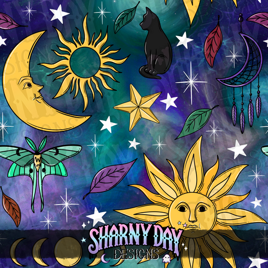 Colour Whimsy and Wonderful non-exclusive Seamless Pattern Design