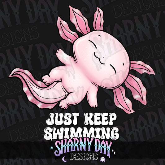 Kawaii Axolotls non-exclusive PNG