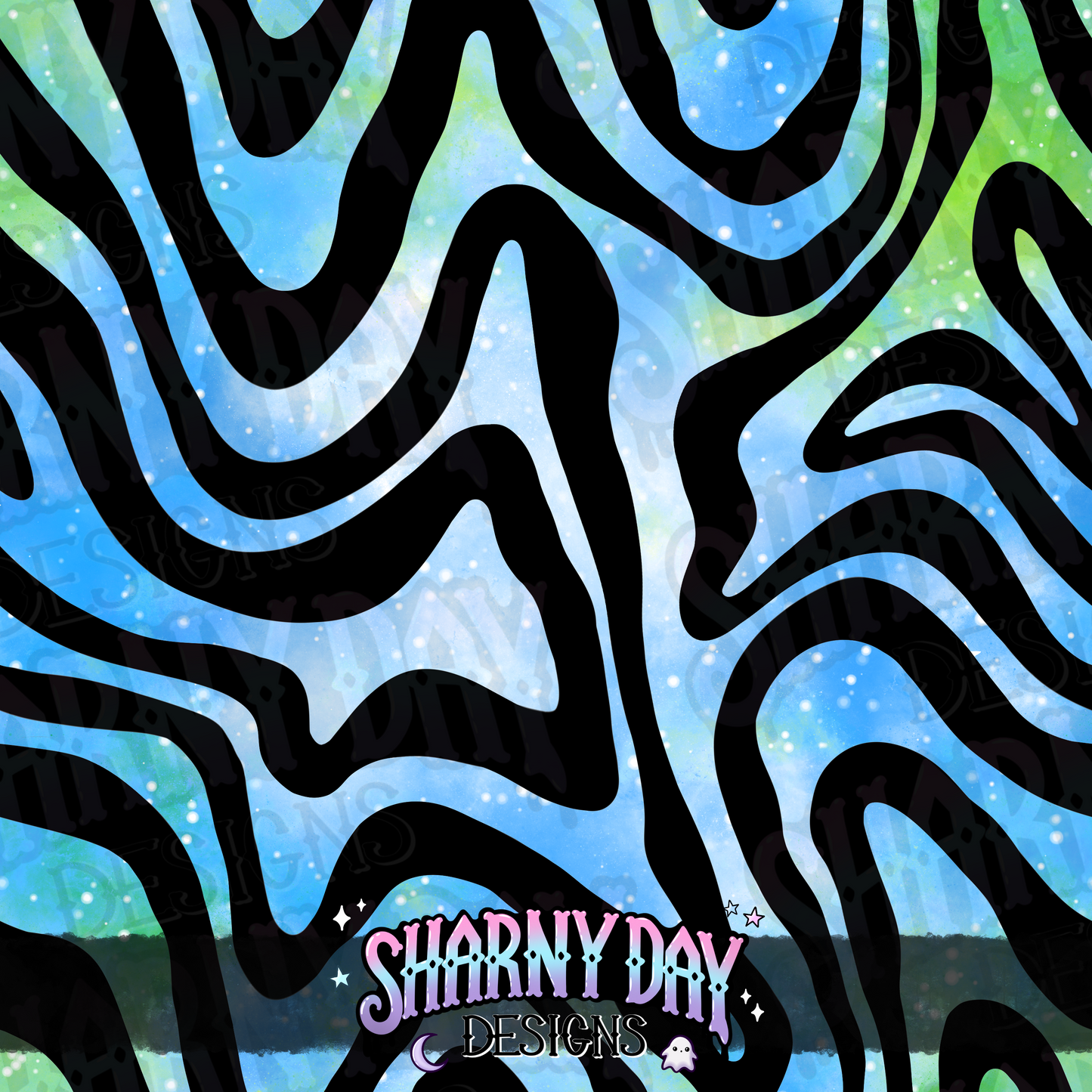 Retro Swirly Vibes Exclusive Seamless Pattern Design