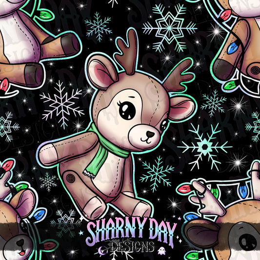Reindeer Plushies - Exclusive Seamless Pattern Design